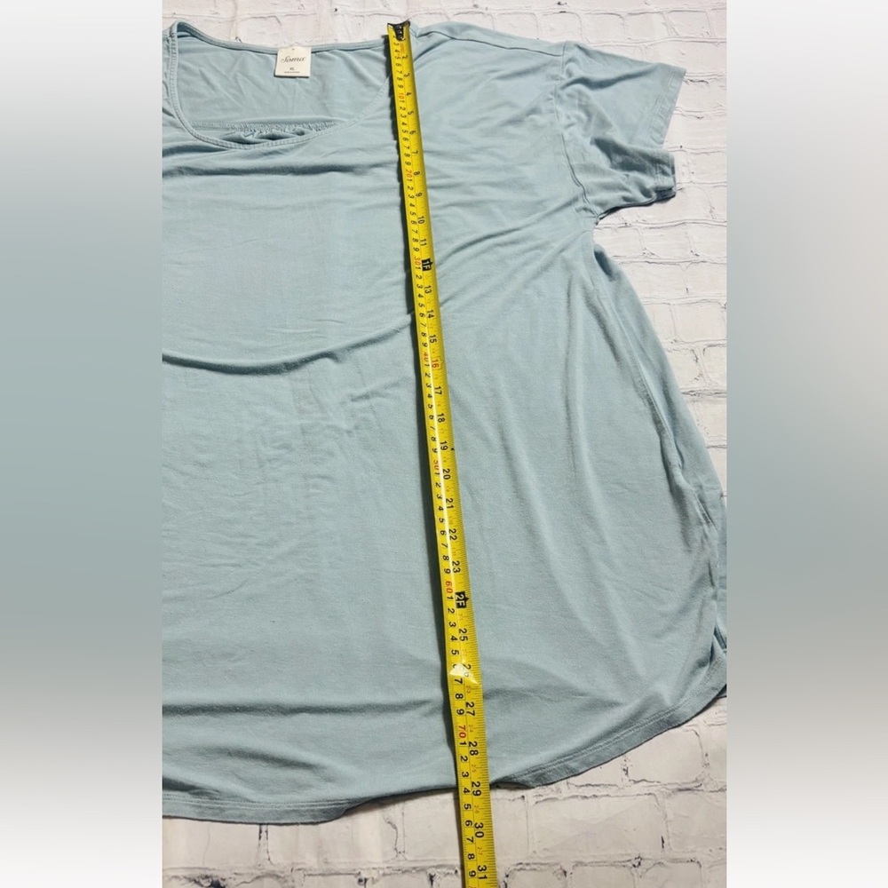 Soma Scoop Neck T-Shirt Short Sleeve Tee Sleep Lounge Women’s Size XL Blue - Picture 7 of 9